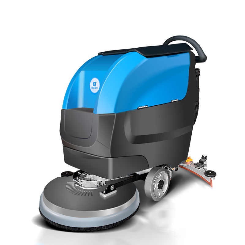 鼎洁盛世锂电瓶手推式洗地机自动洗地机DJ530M