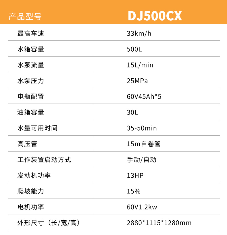 鼎洁盛世大容量高压冲洗车市政小区物业清洗车DJ500CX44